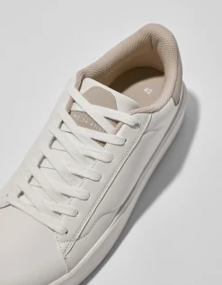 BERSHKA Zapatillas combinadas hombre Blanco Store