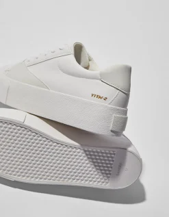 BERSHKA Zapatillas detalles acolchados Blanco Outlet