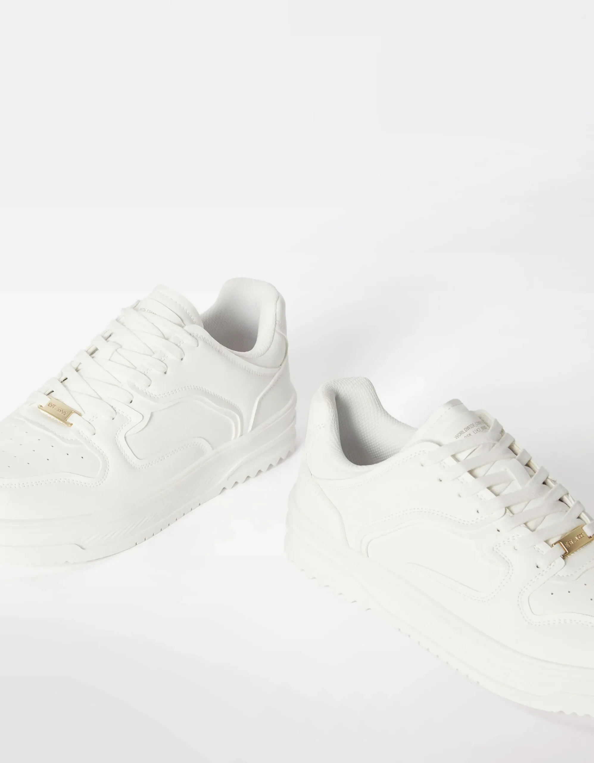 BERSHKA Zapatillas multicapas hombre Blanco Shop