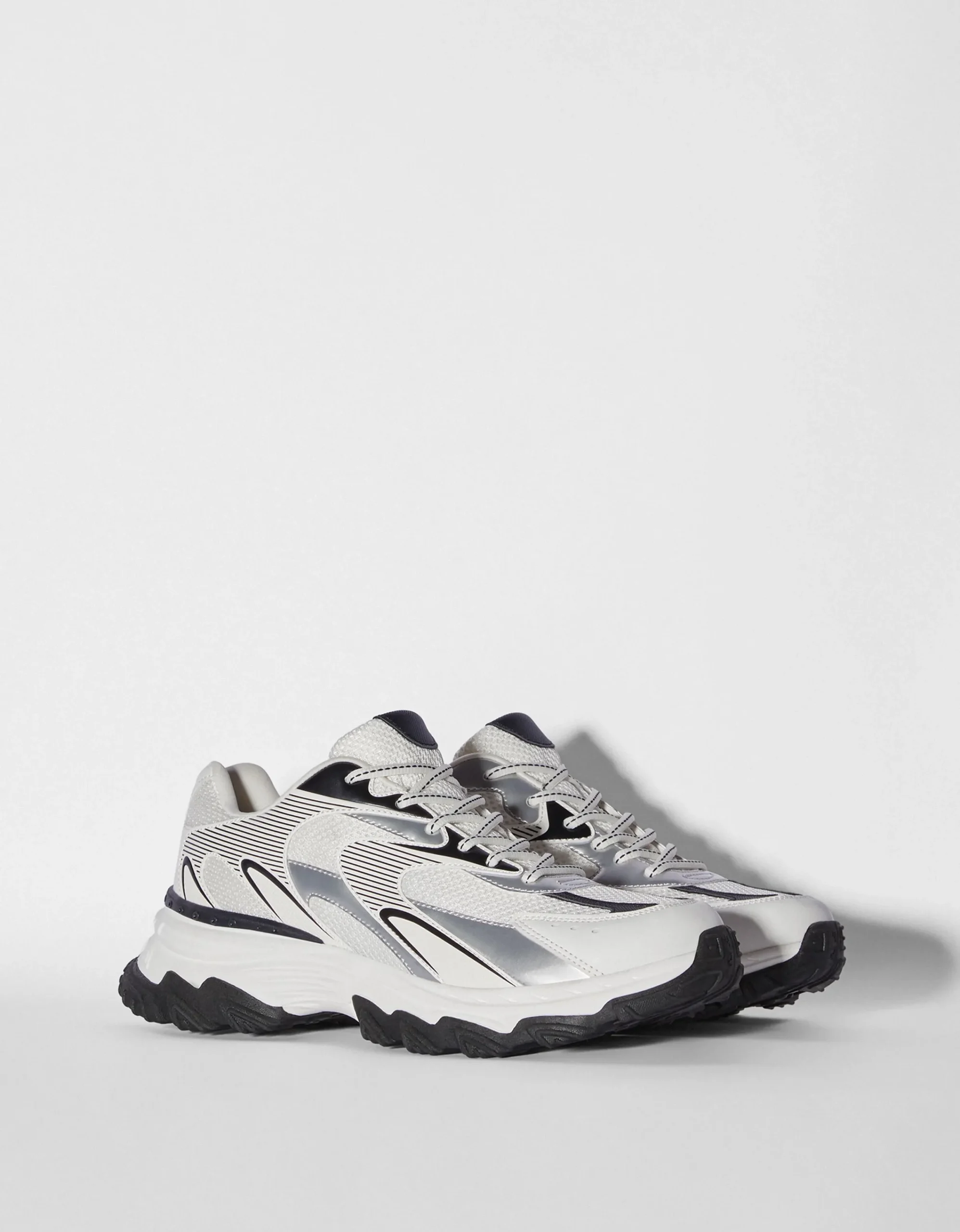 BERSHKA Zapatillas multipiezas hombre Blanco Discount