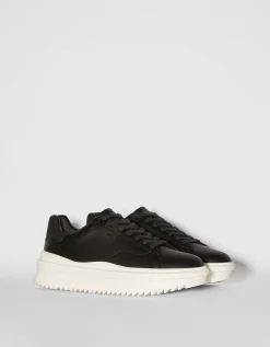 BERSHKA Zapatillas suela volumen hombre Blanco New