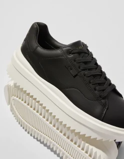 BERSHKA Zapatillas suela volumen hombre Blanco Hot