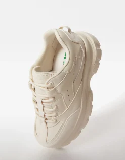 BERSHKA Zapatillas suela XL Crudo Best