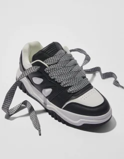 BERSHKA Zapatillas volumen hombre Negro Best