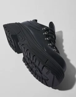 BERSHKA Zapato suela volumen hombre Negro Hot