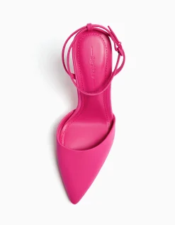 BERSHKA Zapato tacón destalonado pulsera Fucsia Best Sale